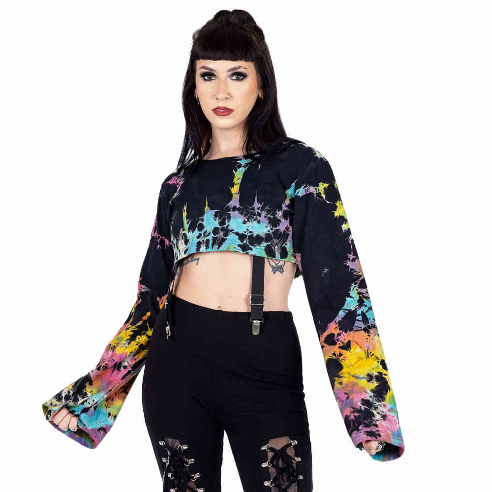 Heartless - Fable Crop top - Zwart/Multicolours